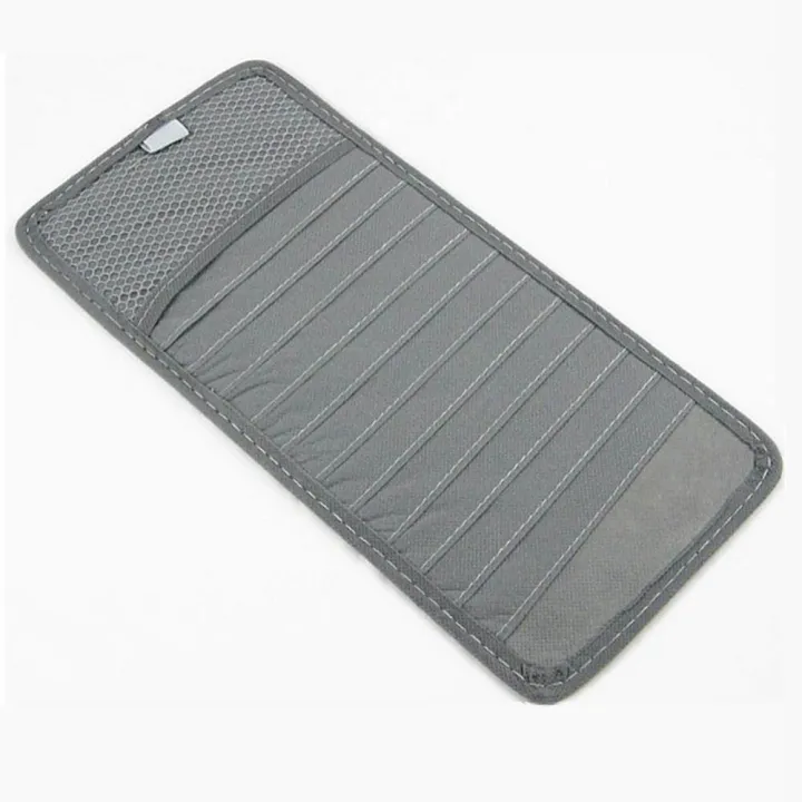 12%20Pocket%20DVD%20CD%20Visor%20Organizer%20for%20Car%20Disk%20Storage%20Holder%20Grey%20-%20Image%203