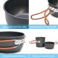 Lixada Camping Cookware Portable Mess Kit Camping Pot and Pans Cooking et. 