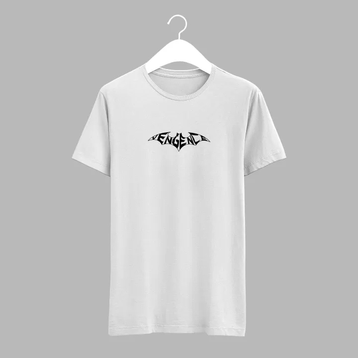 "Vengeance"%20Graphic%20Print%20White%20T-Shirt%20for%20Men%20%E2%80%93%20Batman%20Lover%20-%20Image%203