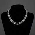 ANX Cuban Link Rhinestone Necklace Cuban Chain Ice Chain For Men - 3 Different Colors | Fashion Rhinestone Necklace For Men. 