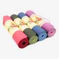 Eco Friendly TPE Yoga Mat Dual Layer , Double Colored  Eco Friendly Yoga Mat  6 Mm  Color may Vary ,  Dual Color. 