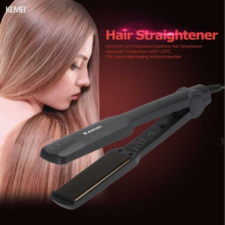 Kemei professional hair straightener best sale