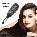 Hair Styling Hair Brush Nylon Comb Cylinder Curly Hair Rolling Comb Thermal Aluminum Tube Round Barrel Hair Comb Curly Tool. 