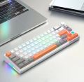 META68 65% Wired Mechanical Keyboard 68keys Mixed Backlight Hot Swappable Mechanical Keyboard for PC MAC. 