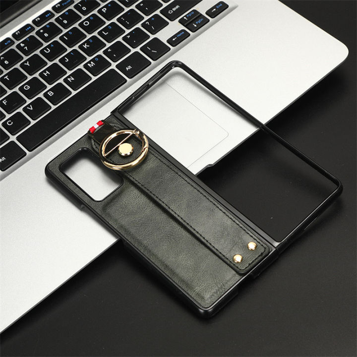 Samsung%20Galaxy%20Z%20Fold%202%20Phone%20Case,Wristband%20Strap%20Kickstand,handstrap%20Grip%20Loop%20Strap%20Leather%20Case%20for%20Samsung%20Galaxy%20Z%20Fold%202%20-%20Image%205