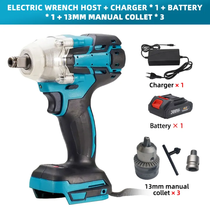 520N.m%20Cordless%20Electric%20Impact%20Wrench%20Brushless%20Electric%20Wrench%20Hand%20Drill%20Socket%20Power%20Tool%20For%20Makita%20388V%20Battery%20-%20Image%204