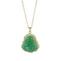 Masala Beads Stainless Steel Jade Laughing Buddha Pendant Necklace For Women - Fashion | Pendant | Necklace For Women |. 
