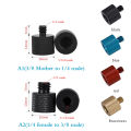 1/4 to 3/8 Inch Conversion Screw Universal Camera Dual Nuts Tripod Mount Screw Adapter Converter for DSLR Camera Tripod Quick Release Mount Adapter Gonghpng. 