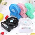 Smart Choice Mini Portable USB Rechargeable Hand Held Desk Fan | 3 Speed Settings | Cooling Table Fan for Home Office Travel | Compact Battery Operated Personal Fan | Colors May Vary. 