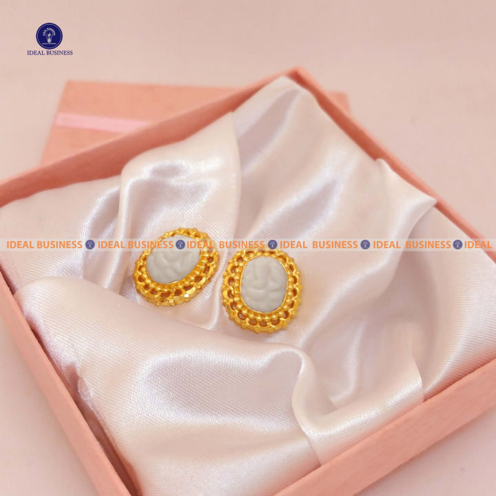 Gold Plated Panchadhatu Top Earring For Women