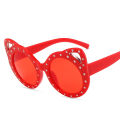 Retro Cute Cartoon Pink Sun Glasses Frame Girls Boys Baby Eyeglasses Fashion Kids Sunglasses Children. 