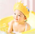 Baby Shower Cap Soft Adjustable Baby Waterproof Bath Visor Kids Ear Protective Cap Prevent Water And Foam. 