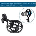 Universal Professional Condenser Microphone Mic Shock Mount Holder Studio Recording Bracket For Large Diaphram Mic Clip. 