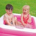 Intex Square Baby Pool 57100 | Inflatable Easy To Store 15 Gallon Capacity PVC Material Swimming Pool For Kids. 