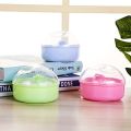 Soft and Safe Baby Powder Puff for Infants and Toddlers - Round Container Included. 