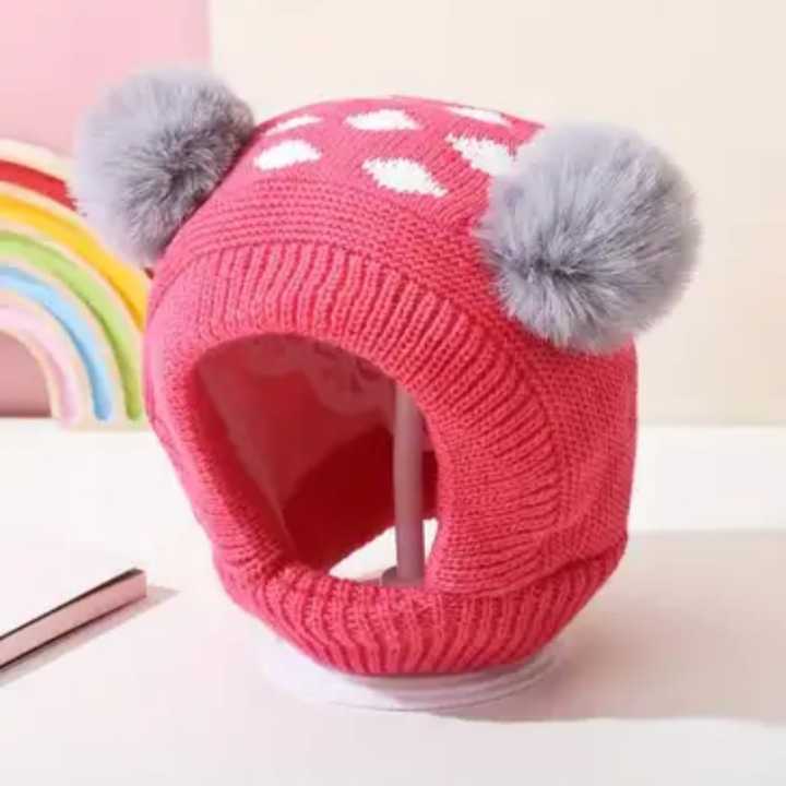 Baby Boys & Girls Winter Soft & Warm Beanie Hats Cap Topi
