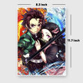 Demon Slayer A4 Size Wall Sticker. 