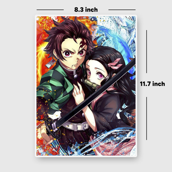 Demon Slayer A4 Size Wall Sticker