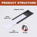 100 Pack C Channel Magnetic Labels Magnetic Data Card Holder With Clear Plastic Protector. 
