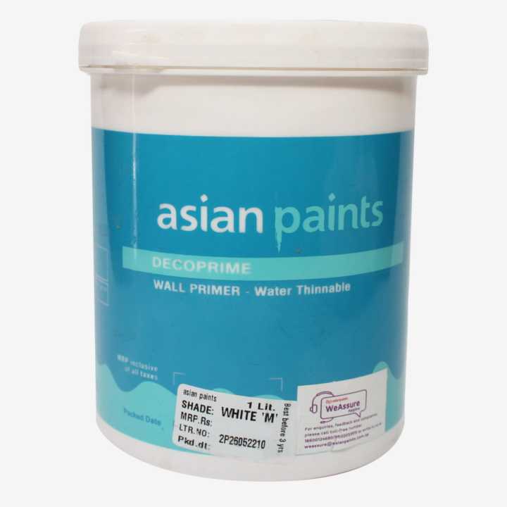 Asain Paints Decoprime Wall Primer Water Thinnable 1 Ltrs
