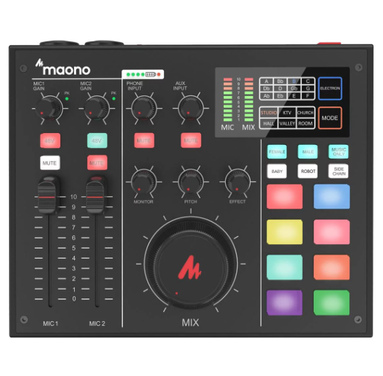Maono MAONOCASTER AU-AM100 All-In-One Podcast Production Studio