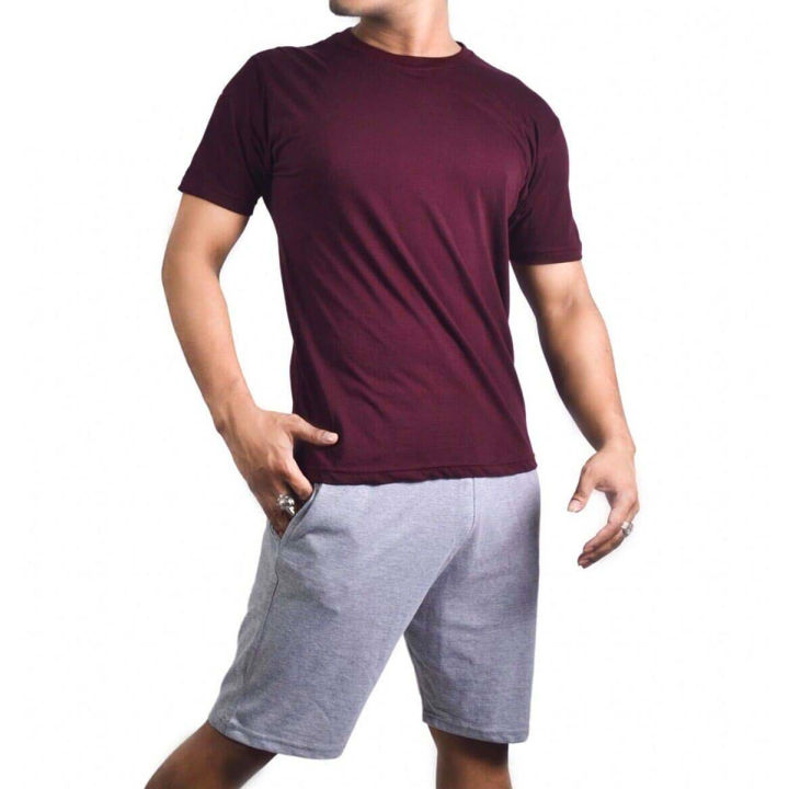 SHANGRI-LA%20Combo%20Of%20100%25%20Cotton%20T-Shirt%20And%20Shorts%20For%20Men%20-%20Fashion%20%7C%20T-Shirts%20For%20Men%20%7C%20Men's%20Wear%20%7C%20Printed%20T-Shirts%20%7C%20Shorts%20%7C%20-%20Image%203