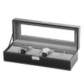 Vintage Watch Box Storage Mens Watch Organizer Jewelry Display Case. 
