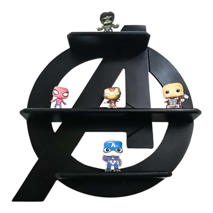 AEROMAX Avengers Shelf Decorative Floating Wooden Wall Shelves