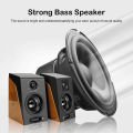 Wiresto 2PCS Soundbar Desktop Computer Speaker Super Bass Subwoofer 3.5mm Wired Soundbox USB Powered Home Speakers Portable Speaker for Home Office. 