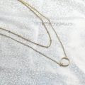 1 Pcs Golden Double Layer Choker Necklace For Women - Golden Beads & Circle Double Layer Choker Necklace For Casual, Professional & Partywear - Best Gift ever For Women, Girls, Teens & Kids. 
