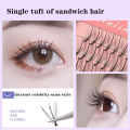Anlinnet Professional Makeup 60 clusters Personal Cluster Eyelash Single tuft of M sandwich eyelash Grafting False Eyelashes. 