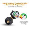 NAMUNY 1 Pack Propane Tank Gauge with POL Connection 5-100 LB Pressure Valve Propane Tank Pressure Test Instrument Tools. 
