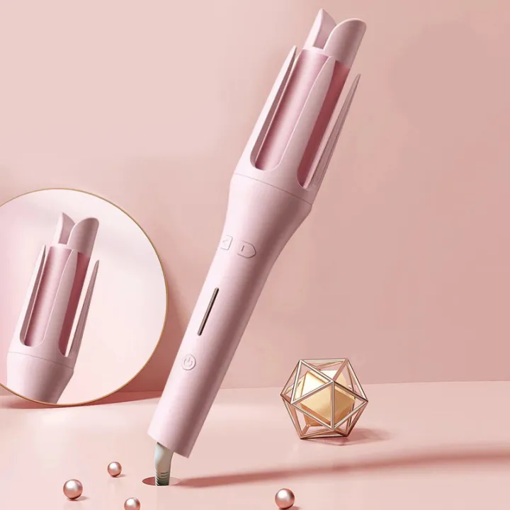 42W%20-%204%20Speed%20Adjustable%20Temperature%20Control%20Ceramic%20Rotating%20Curling%20Iron%20Electric%20Rotary%20Automatic%20Hair%20Curler%20Wand%20with%20LED%20Display%20and%20360%20Degree%20Tangle%20Free%20Swivel%20Cord%20-%20Image%204