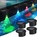OUMERY 8pack Solar Powered Swimming Pool Edge Lights for Inground Pools, Above Ground Waterproof Wireless Pool Decorations. 