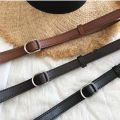 Gift Jeans Decorative New Designer Women No-hole Buckle PU Leather Belts Waist Strap Thin Belt. 