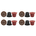 12 Pcs Refillable Reusable Espresso Capsule for Coffee Machine Reusable Capsule Refill Empty Capsule. 