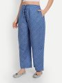 Msya Fashions Jaipur Block Print Cotton Kurta Set for Women with Button details and Hand Block Prints on Kurta and Pant- Indigo Blue Kurta Set. 
