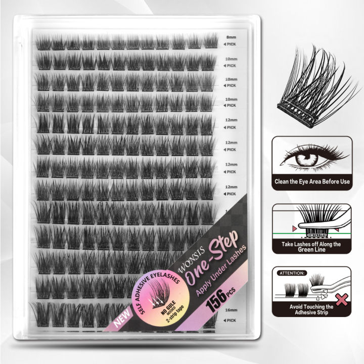 HOT%20Self-Adhesive%20False%20Eyelashes%20156pcs%20Adhesive-Free%20False%20Eyelashes%20Getting%20Started%20Easy%20One%20Minute%20Out%20Mixed%20Sizes%20-%20Image%207