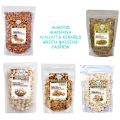SHOP WHOLLY Combo Pack of Almond, Cashew, Green Raisains, Walnuts Kernels& Makhana 100gm Each. 