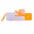Bagmati Set Of 5 Square Plastic Container | Multipurpose Transparent Plastic Container With Air Tight Lid - 5 Pcs. 