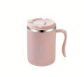 Stainless Steel Thermal Insulated Coffee Tea Mugs For Summer Winter With Elegant Lid Cover And Perfect Gift For Your Loved One-500ml. 