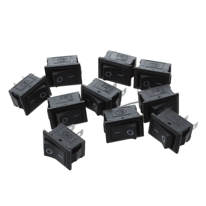 fasdaga%2010%20Pcs%20SPST%20Mini%20Black%202%20Pin%20Rocker%20Switch%20AC%20125V%2010A%20250V%206A%20with%2010%20Pairs%202%20Pin%20JST%20Plug%20Socket%20Connector%20-%20Image%204
