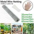 Metal Wire Chicken Rabbit Poultry Fence Netting Crop Protection Net Hexagonal Gaanized Mesh for Garden Courtyard Farm. 