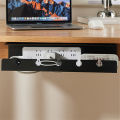 Under Desk Cable Management Cable Tray Under Desk With Clamp Power Strip Cord Holder No Drilling Sturdy Spacious Supplies. 