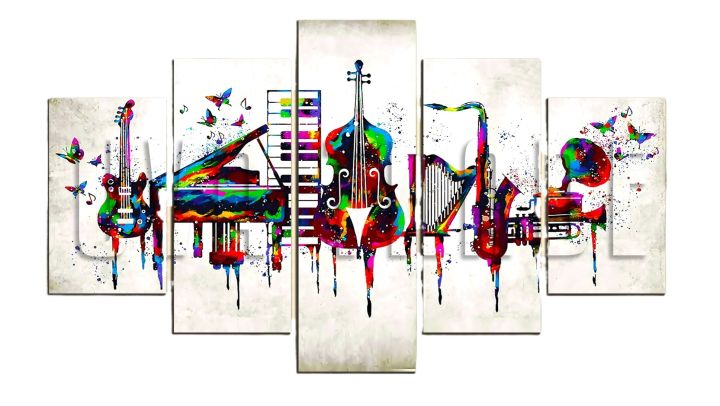 5%20Panel%20Musical%20Instrument%20%20Wall%20Hang%20Music%20Canvas%20Print%20With%20Wooden%20Frame%20by%20Suva%20Trades%20-%20Image%202