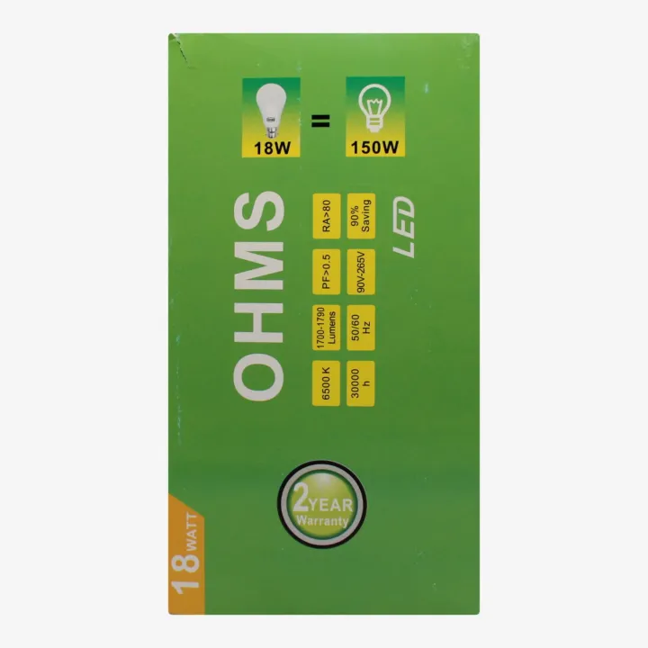 Ohms%20Led%20Light%20Bulb%2090-265V%2018W%20-%20Image%203