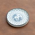 2pcs Gifts Ceramic Blue and White Porcelain Vintage Chinese Style Teacup Coaster Durable Round Snack Plates Kitchen Supplies. 