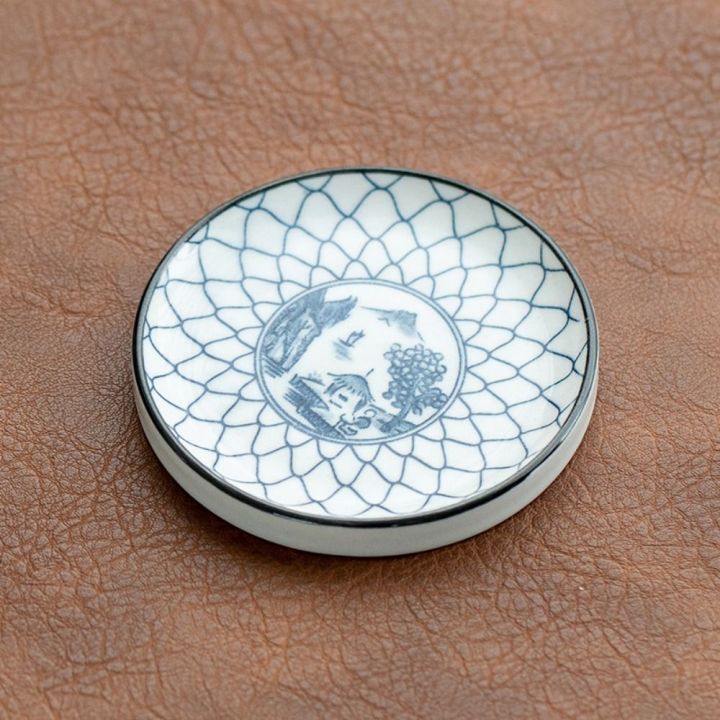 2pcs%20Gifts%20Ceramic%20Blue%20and%20White%20Porcelain%20Vintage%20Chinese%20Style%20Teacup%20Coaster%20Durable%20Round%20Snack%20Plates%20Kitchen%20Supplies%20-%20Image%205