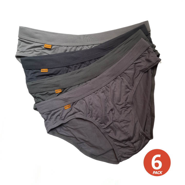 Cellulose And Elastane Mix Pack Of 6 Body Love Comfortable Briefs For Men | 6 Piece Brief Set For Men