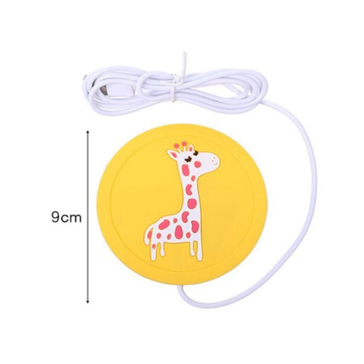 Spreeshop%20USB%20Cartoon%20Cup%20Warmer%20Heat%20Beverage%20Mug%20Mat%20Keep%20Drink%20Warm%20Heater%20Mugs%20Coaster%20,%20Giraffe%20-%20Image%209